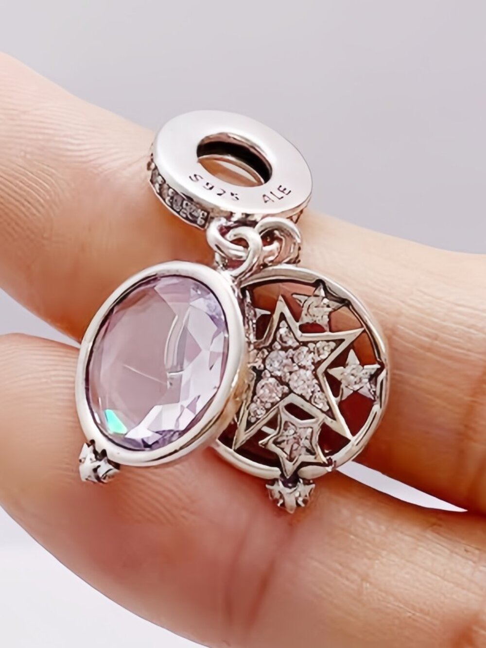 Pandora Magnified Star Double Dangle Charm